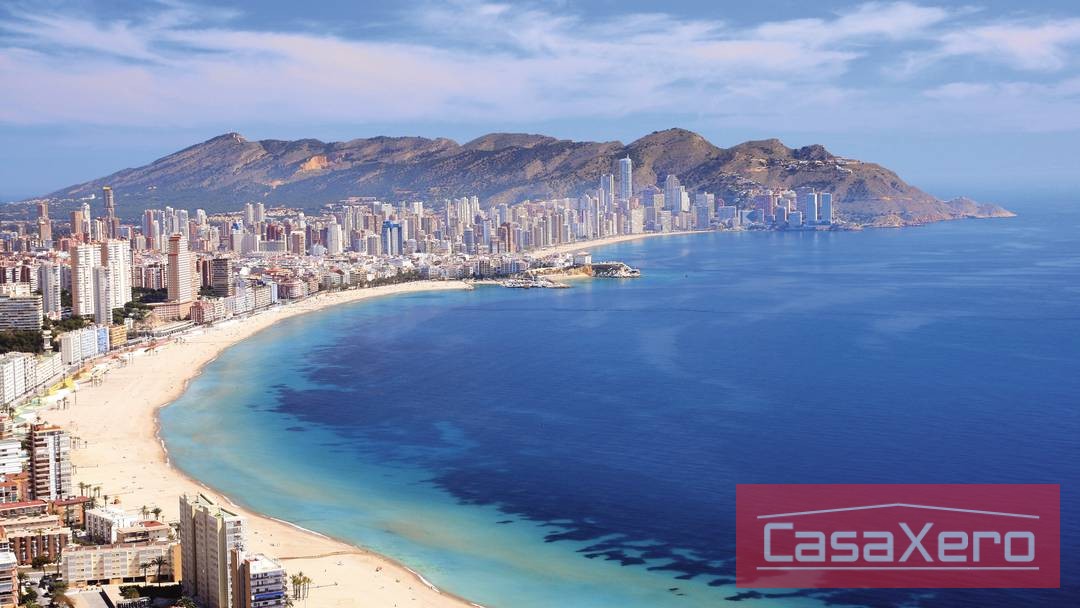 View to Benidorm beach